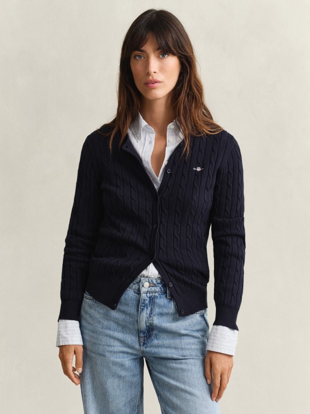 Casaco de Malha Slim Fit