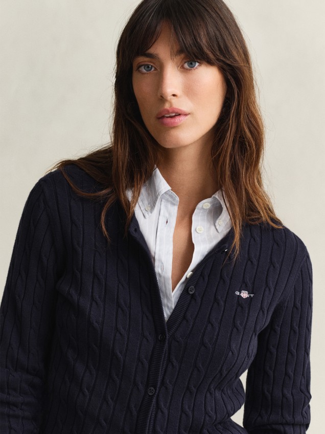 Casaco de Malha Slim Fit