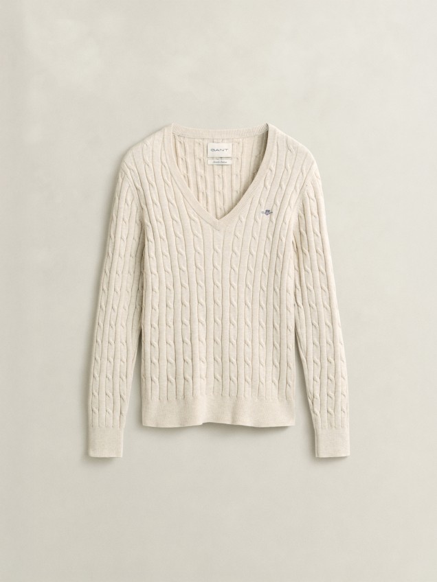 Camisola de Malha com Decote em V