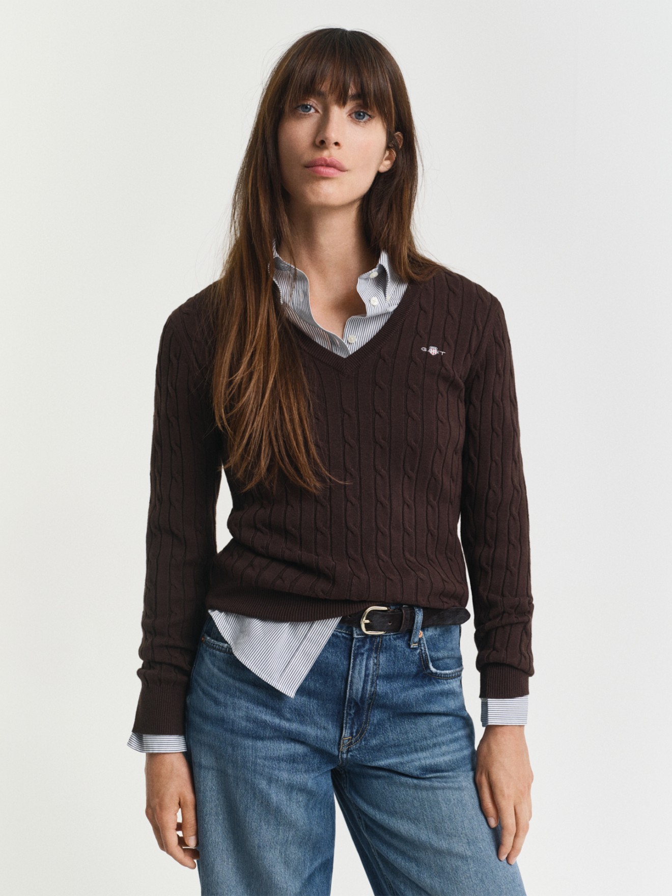 Camisola de Malha com Decote em V