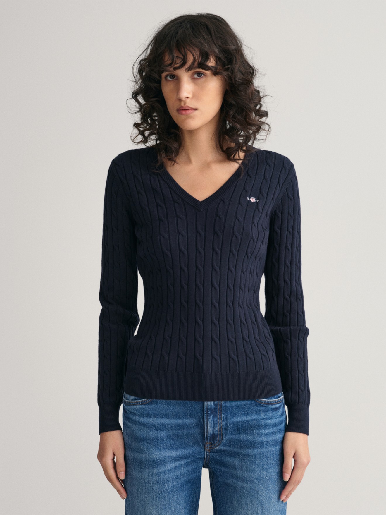 Camisola de Malha com Decote em V