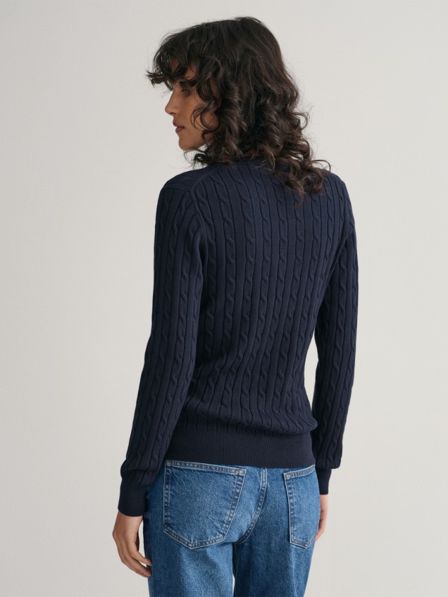 Camisola de Malha com Decote em V