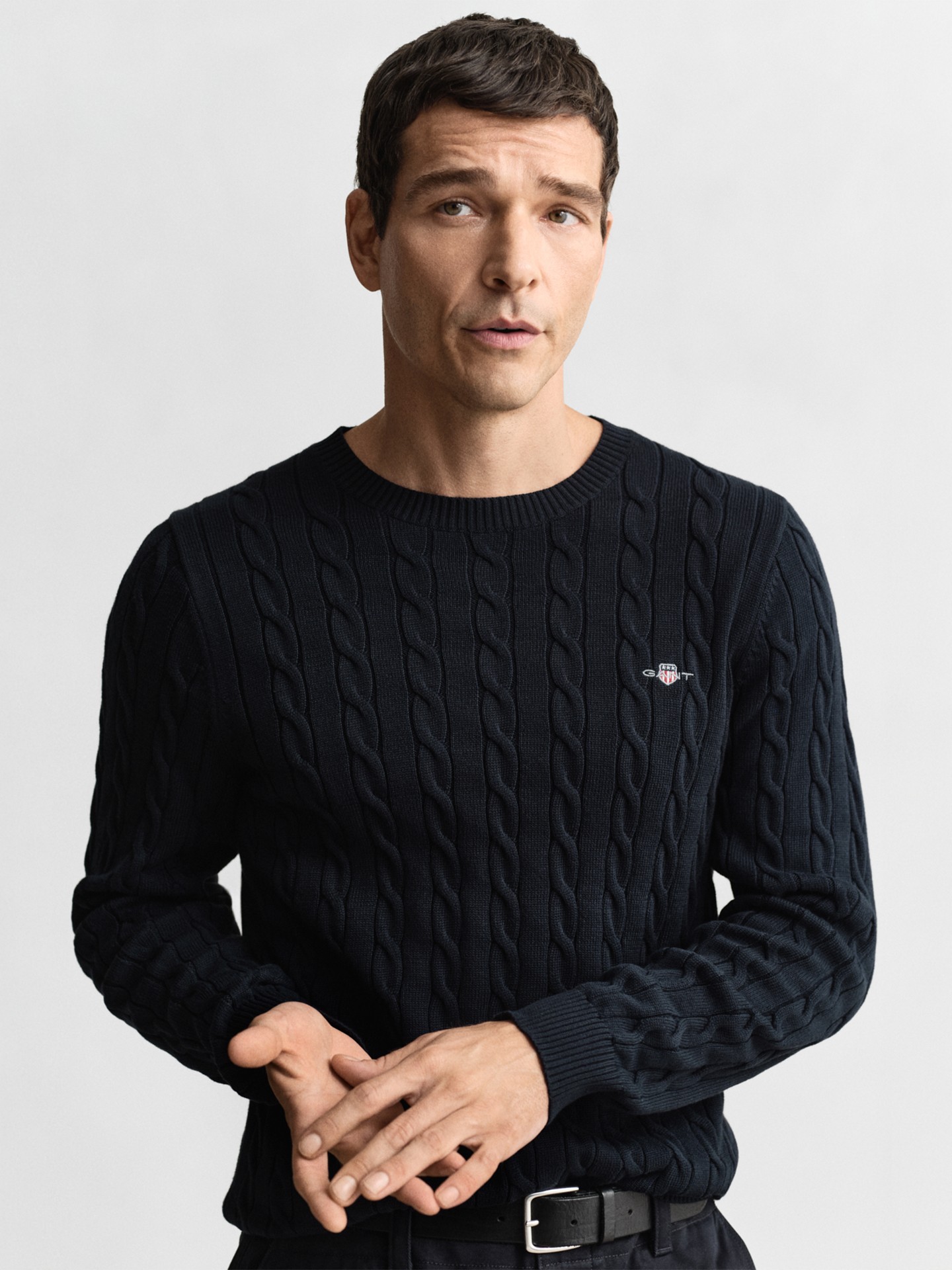Camisola em Malha Trançada