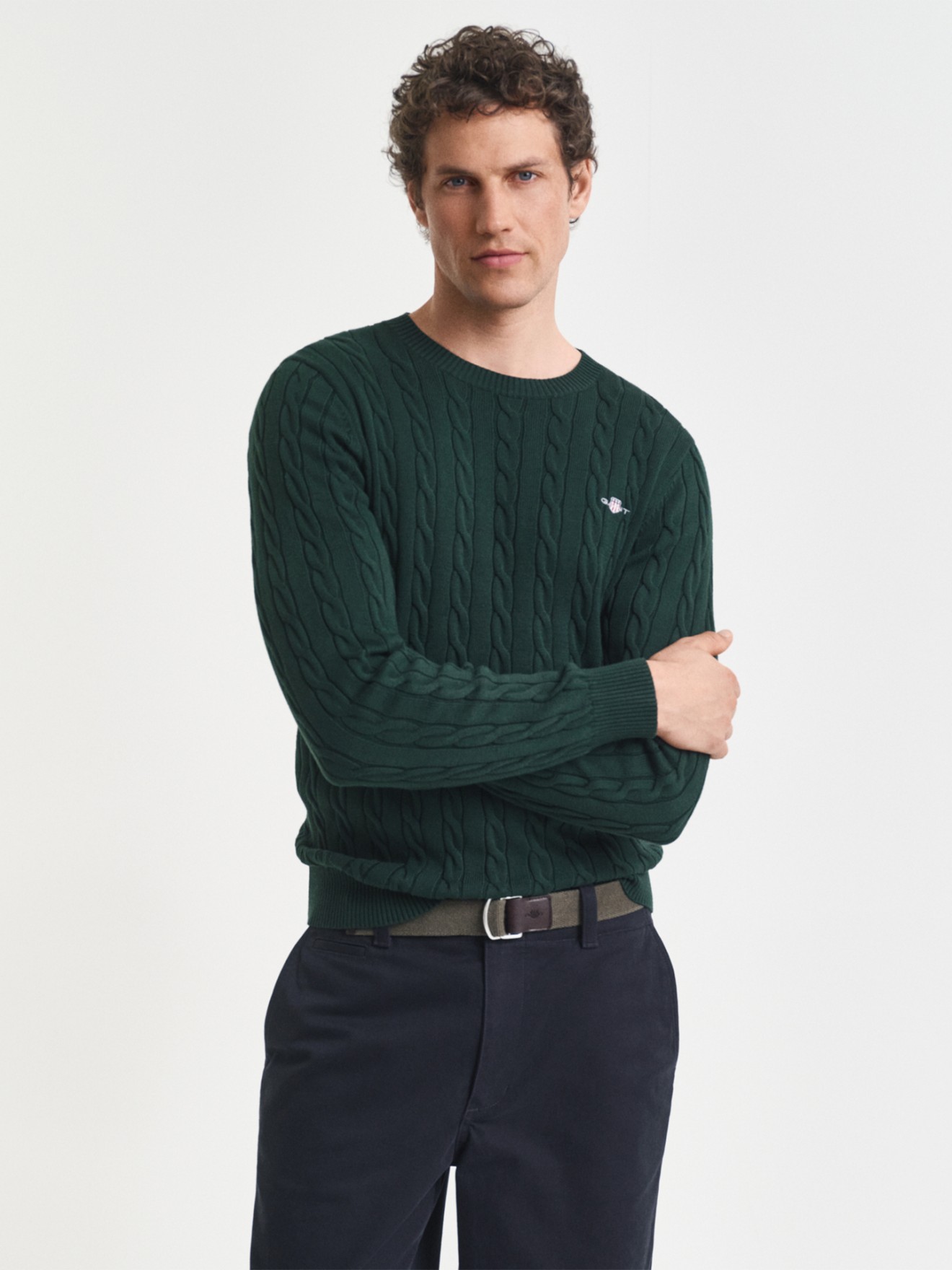 Camisola em Malha Trançada