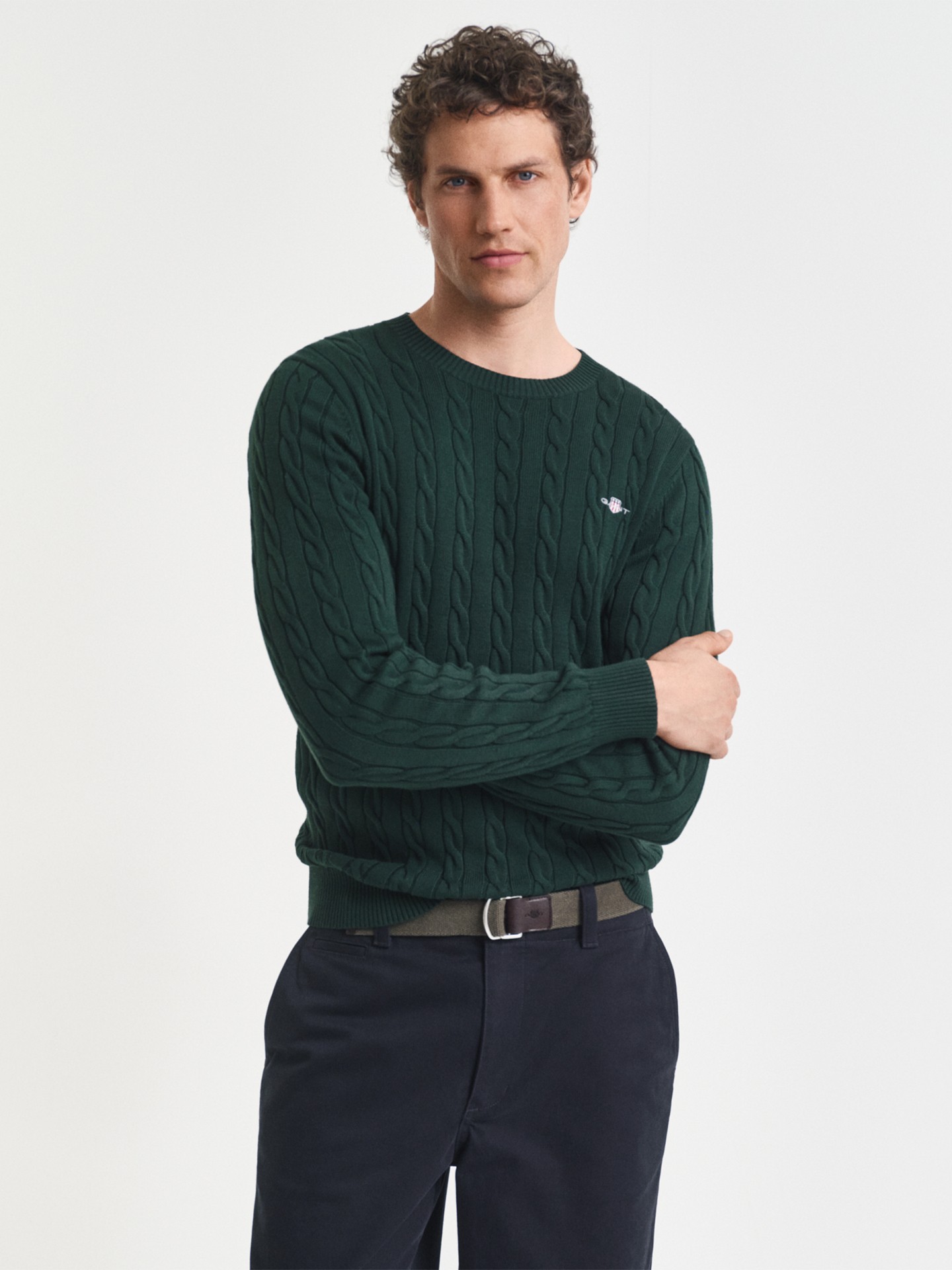 Camisola em Malha Trançada