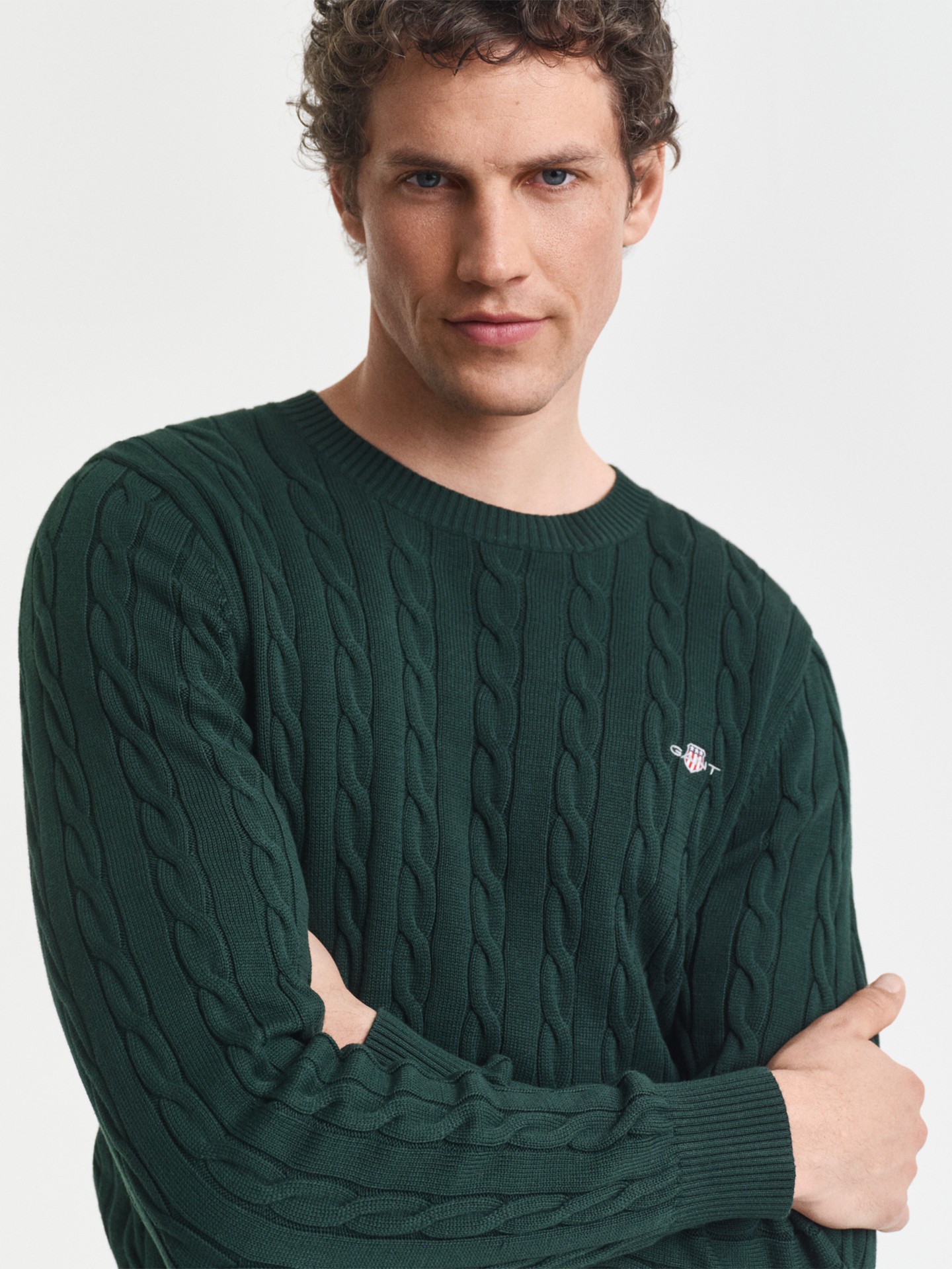 Camisola em Malha Trançada