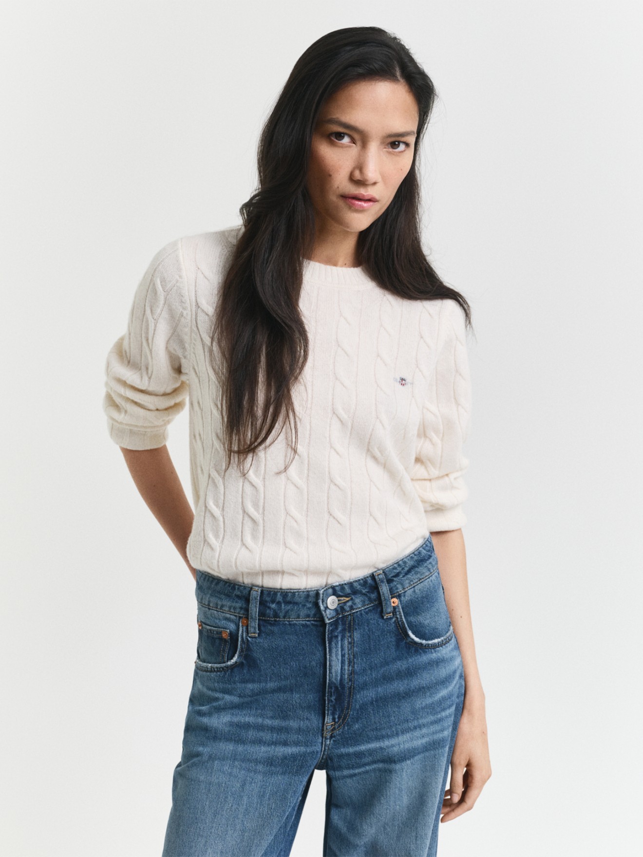 Camisola em Lã com Gola Redonda
