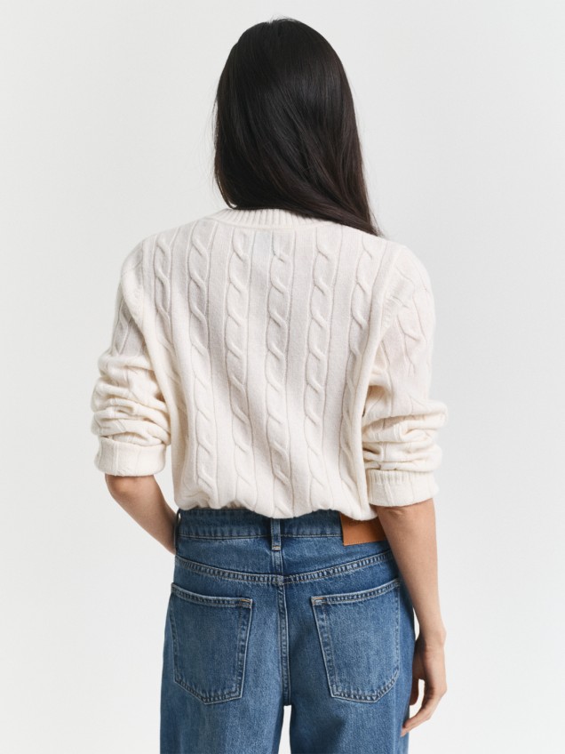 Camisola em Lã com Gola Redonda