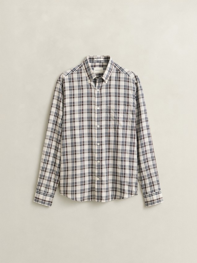 Camisa Regular Fit aos Quadrados