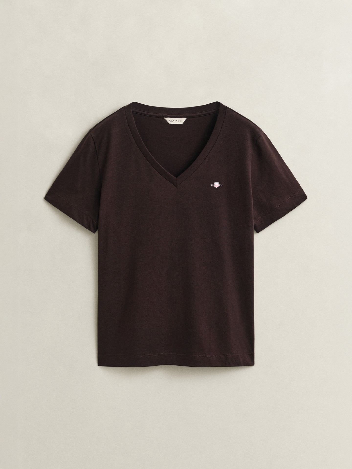 T-shirt Regular Fit com Decote em V