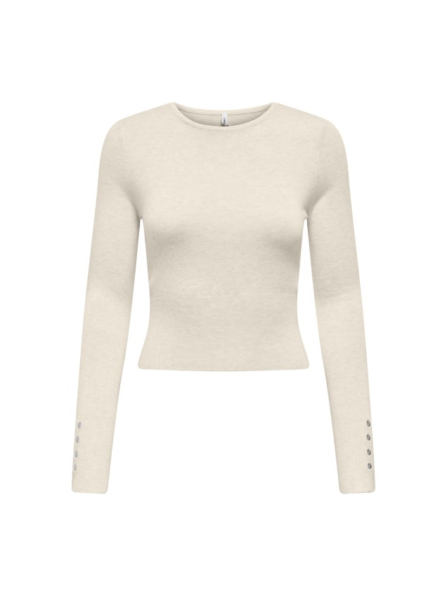 Camisola de Malha com Gola Redonda