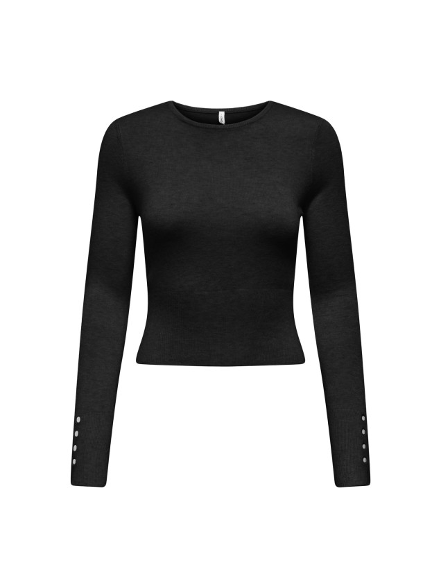Camisola de Malha com Gola Redonda