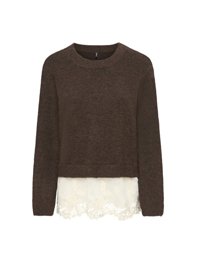 Camisola de Malha com Renda