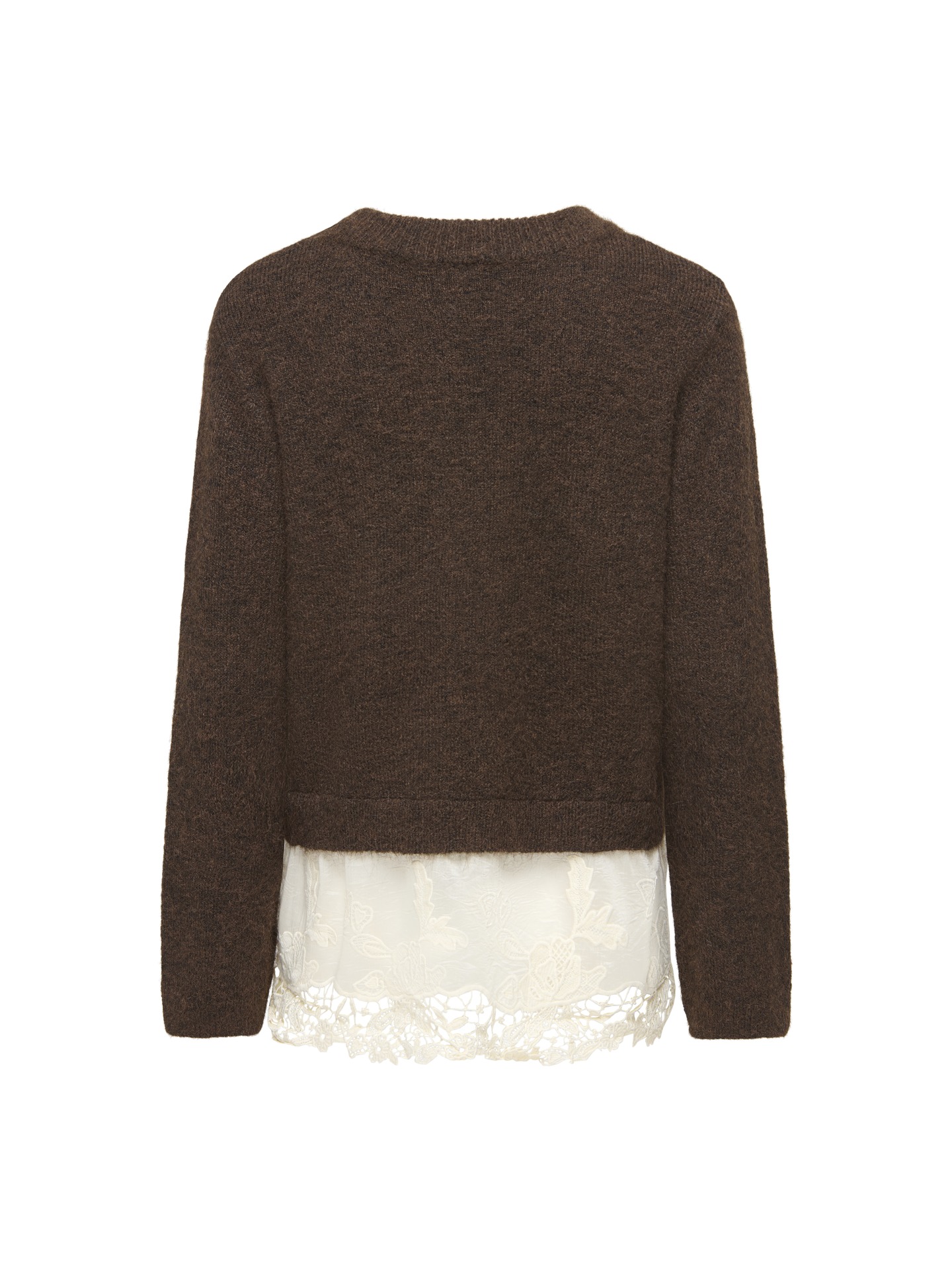 Camisola de Malha com Renda