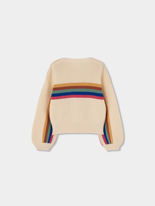 Camisola de Malha com Decote Rente