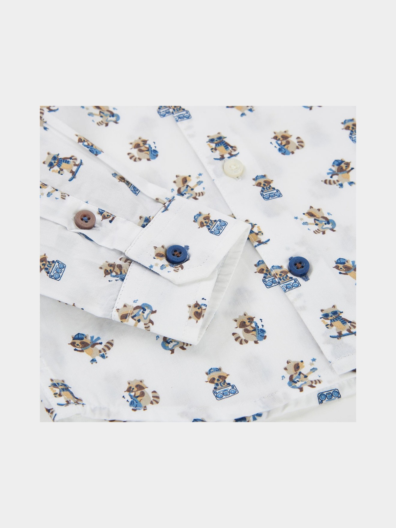 Camisa Estampada de Manga Comprida