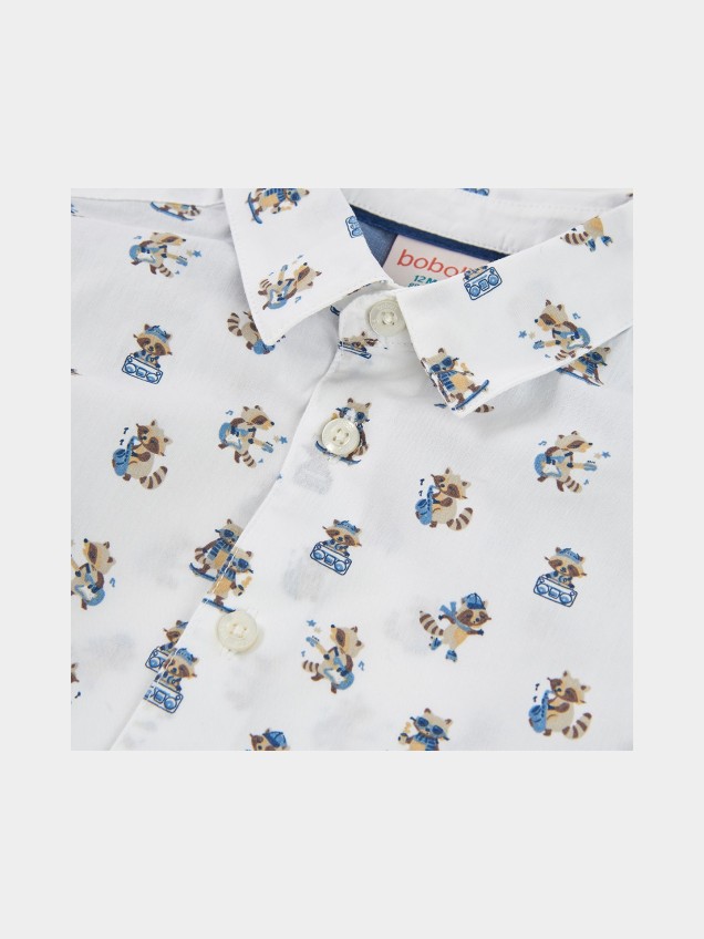 Camisa Estampada de Manga Comprida