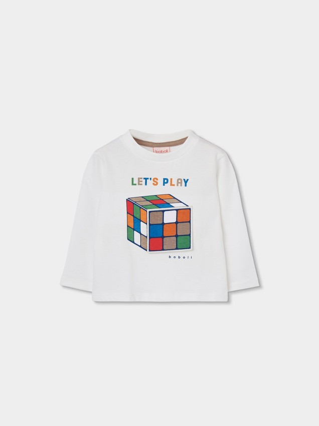 Camisola de Manga Comprida com Estampado