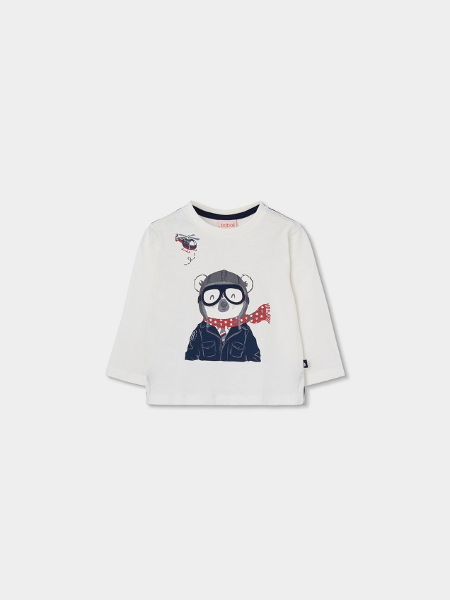 Camisola de Manga Comprida com Estampado