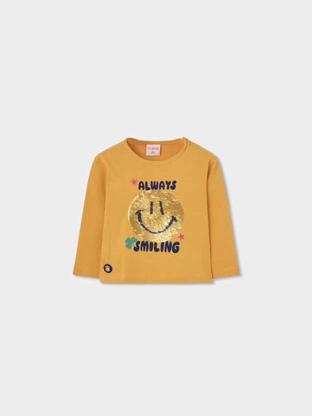 Camisola de Manga Comprida com Lantejoulas