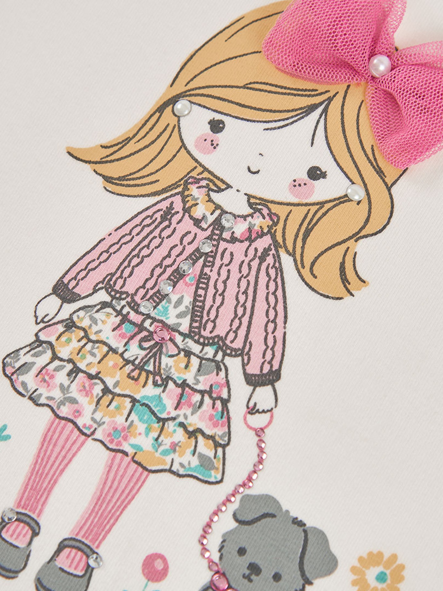 Camisola de Manga Comprida com Folhos