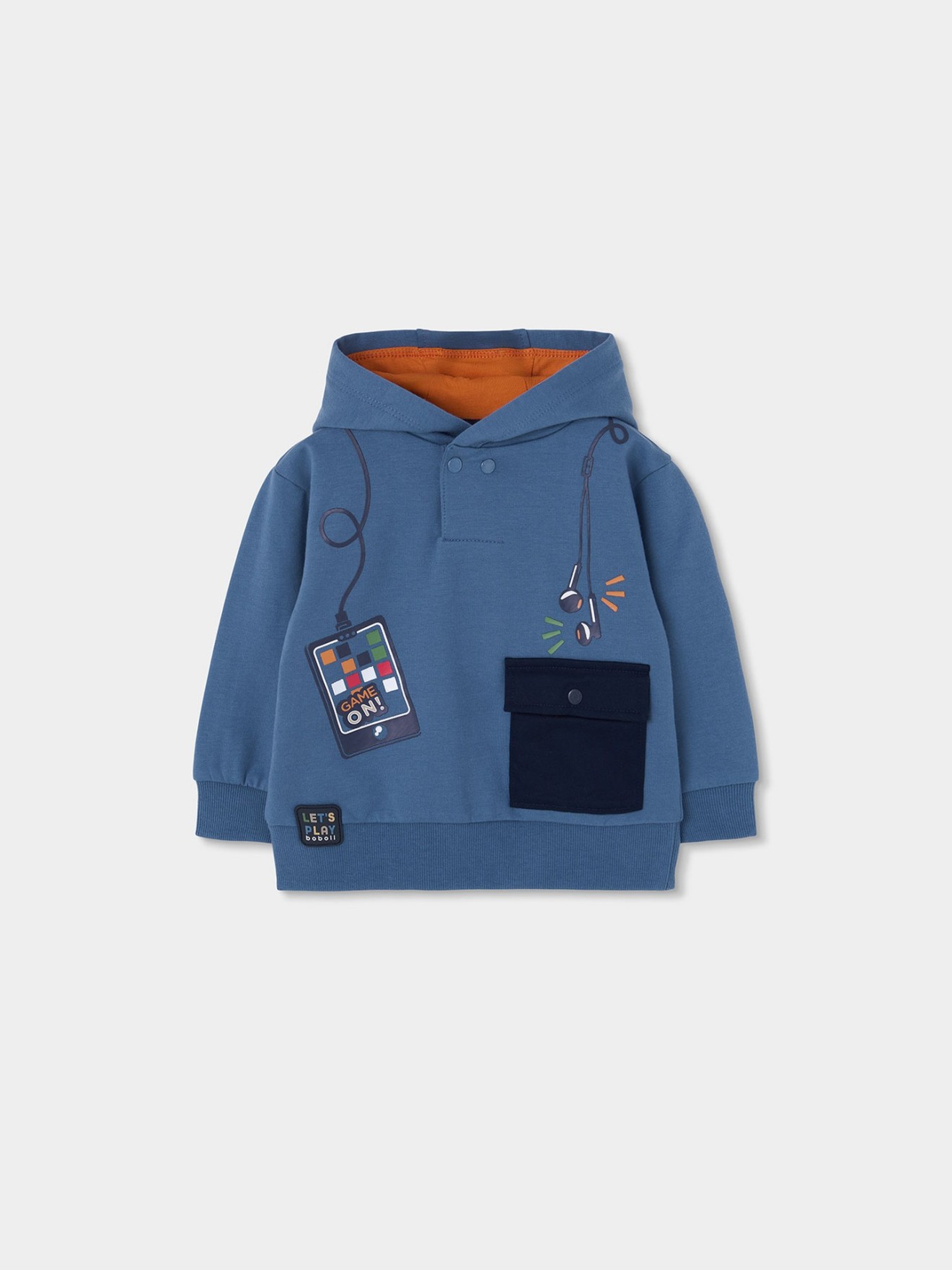 Sweatshirt com Capuz e Bolso