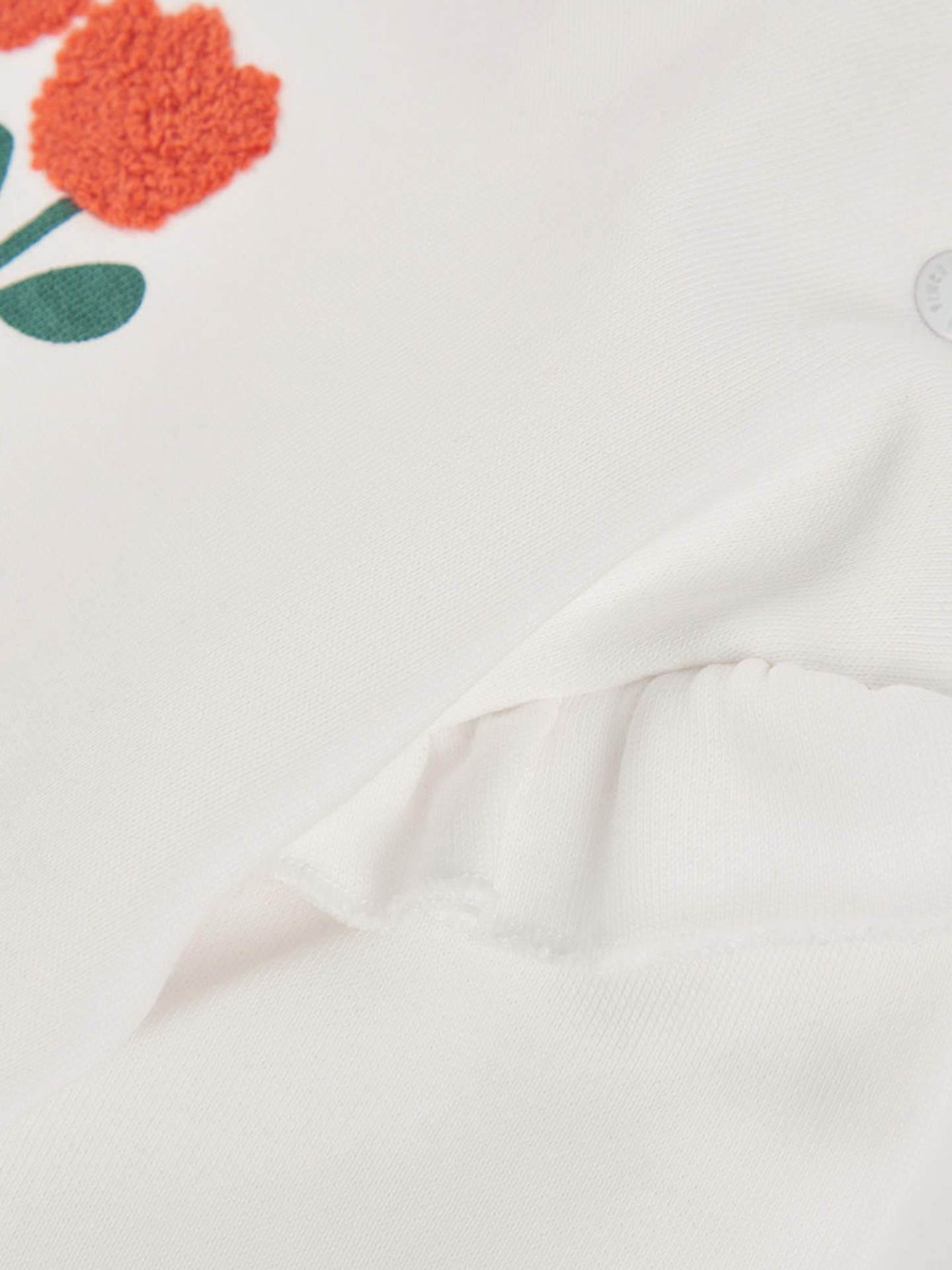Sweatshirt com Folhos nos Ombros