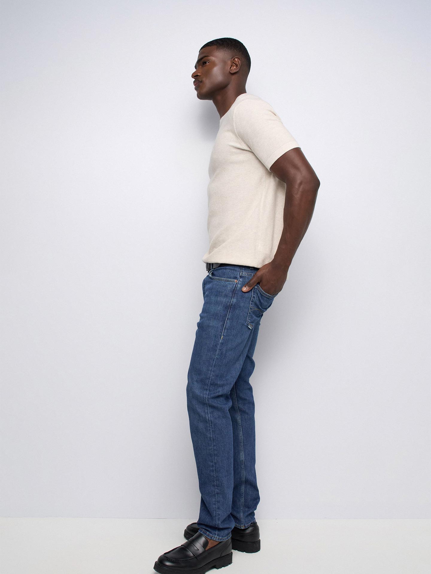 Calças de Ganga Slim Fit