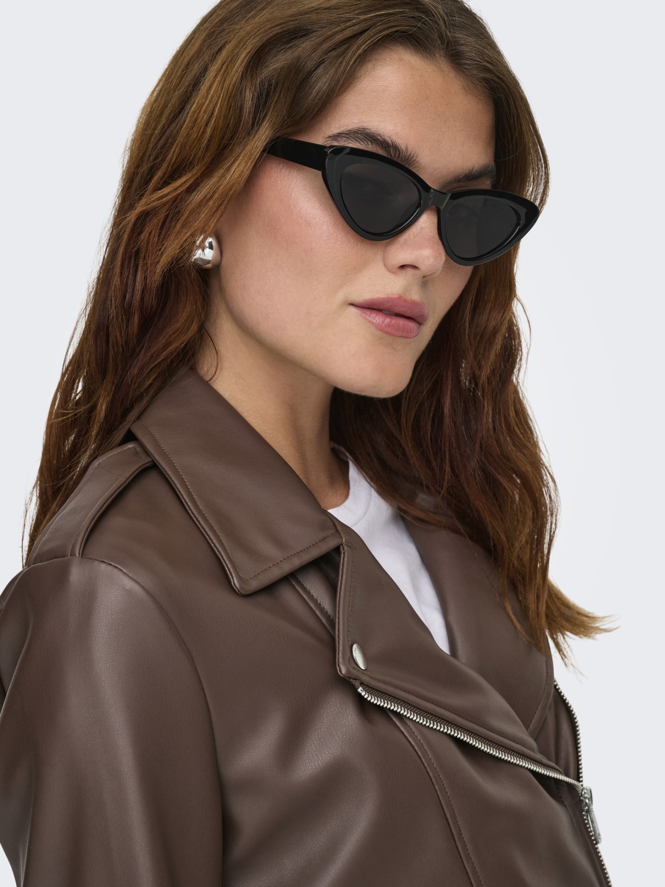 Blusão Estilo Biker com Fecho de Correr