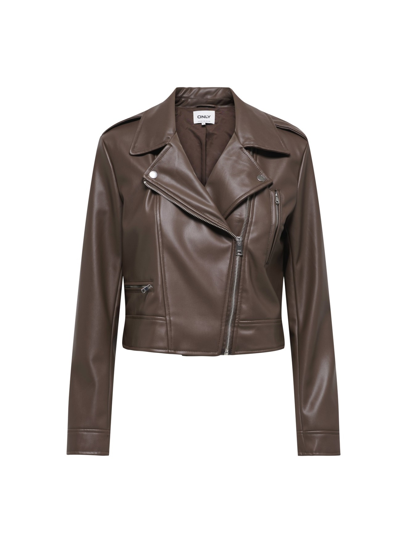 Blusão Estilo Biker com Fecho de Correr