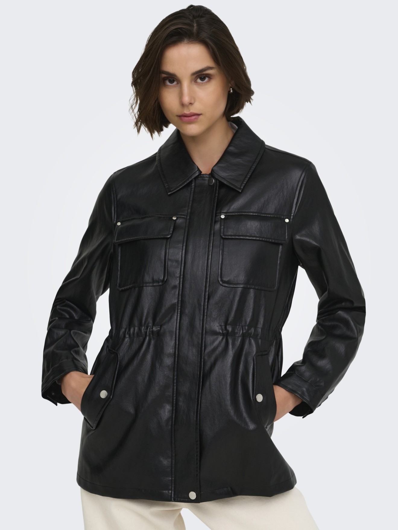 Parka com Cintura Ajust�vel