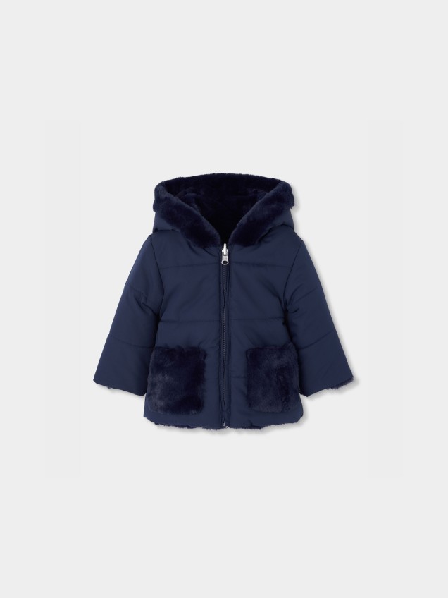 Parka Reversível com Capuz