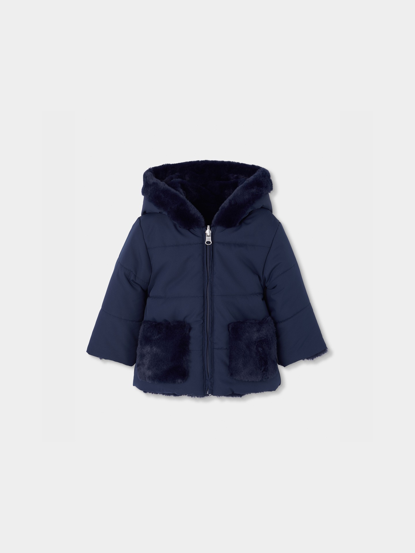 Parka Reversível com Capuz