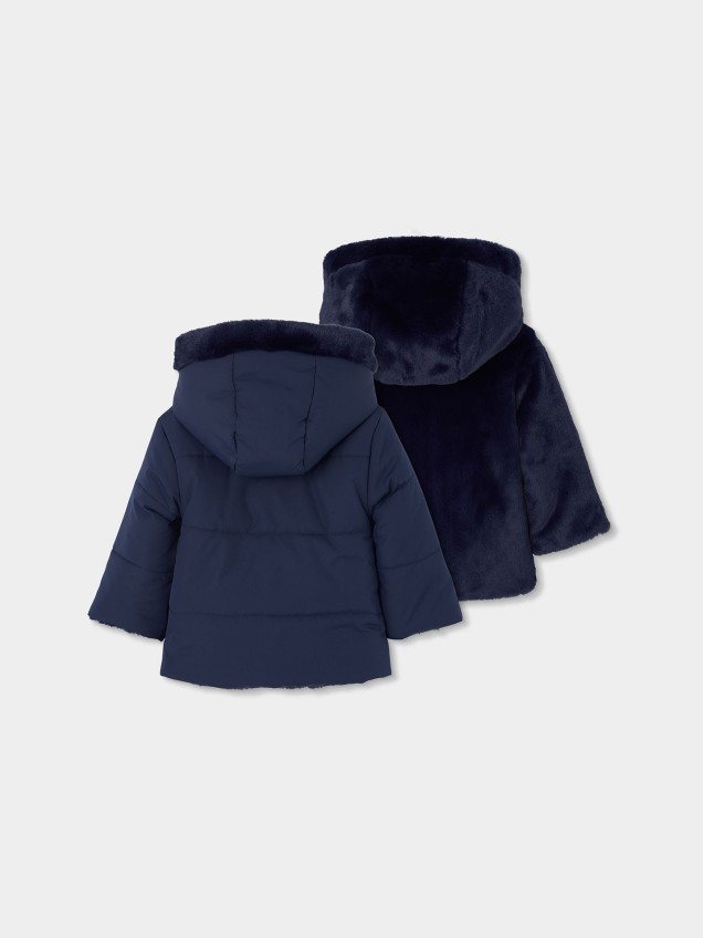 Parka Reversível com Capuz
