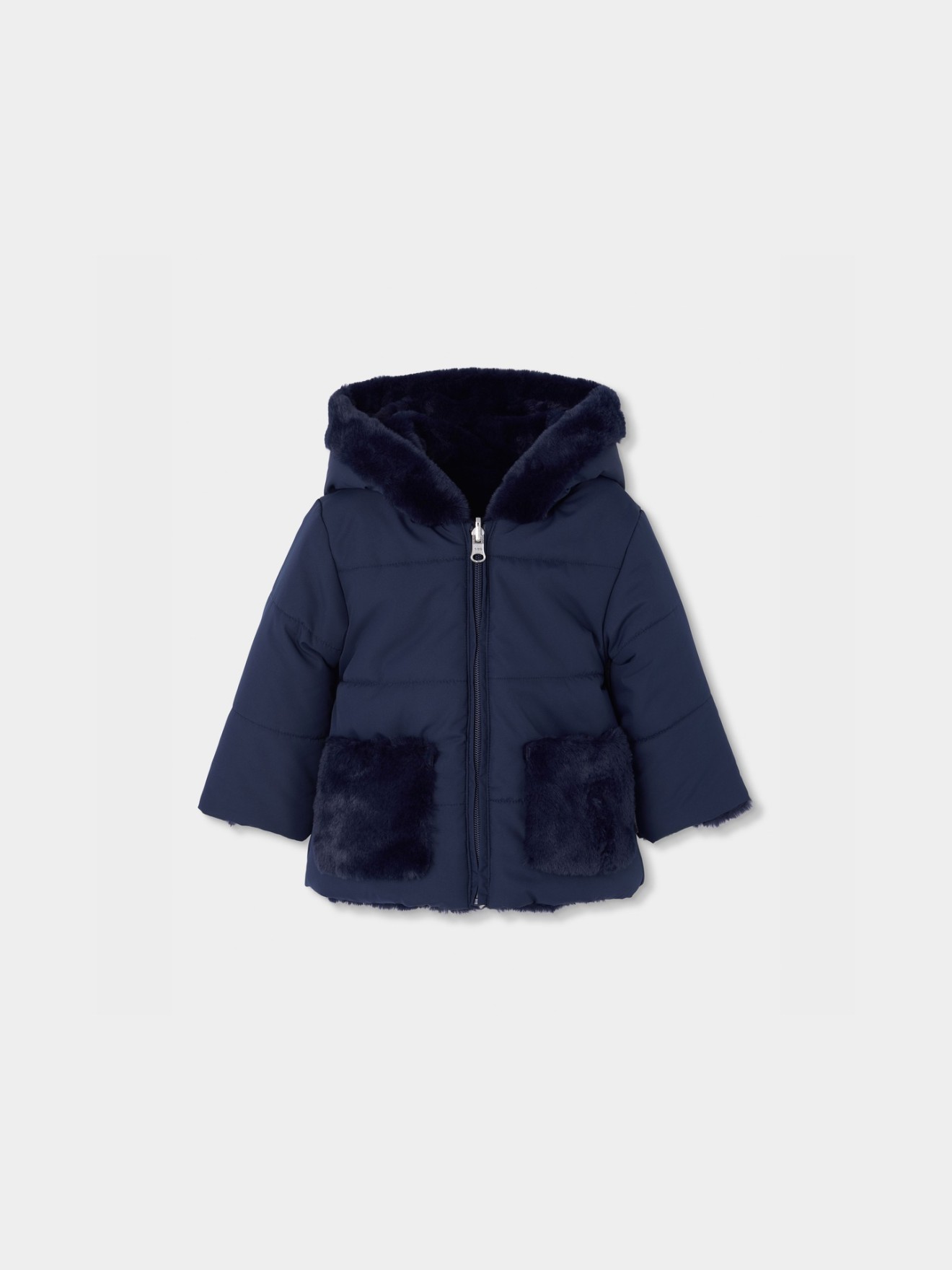 Parka Reversível com Capuz