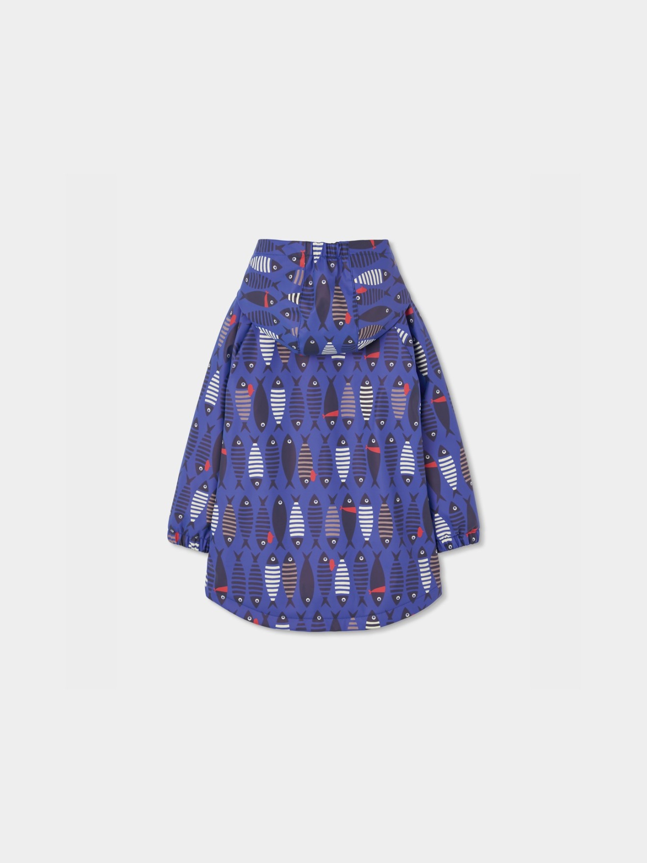 Gabardina Estampada com Capuz