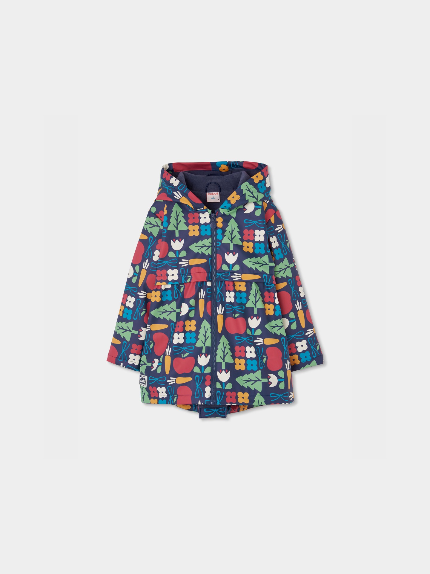 Gabardina Estampada com Capuz