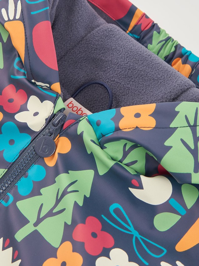 Gabardina Estampada com Capuz