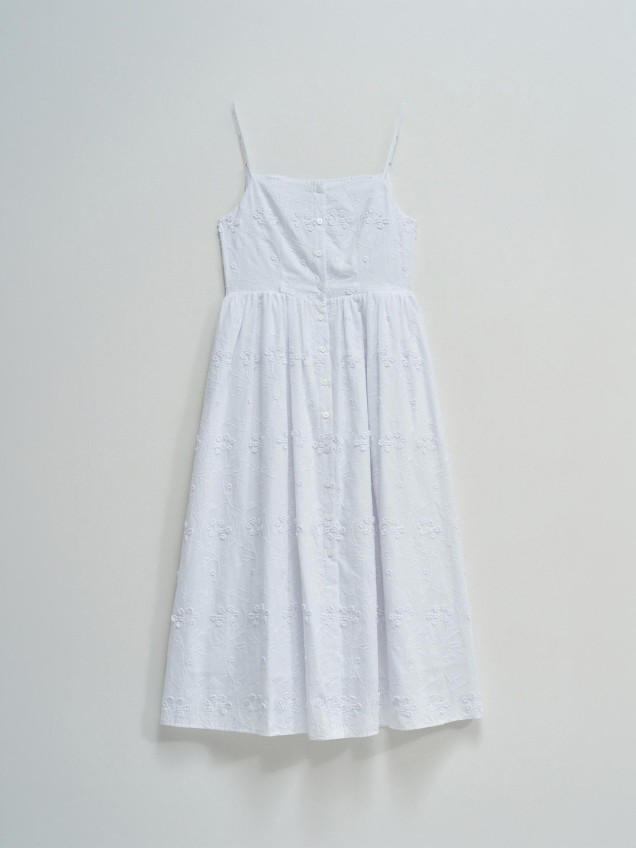 Vestido Midi com Bordados