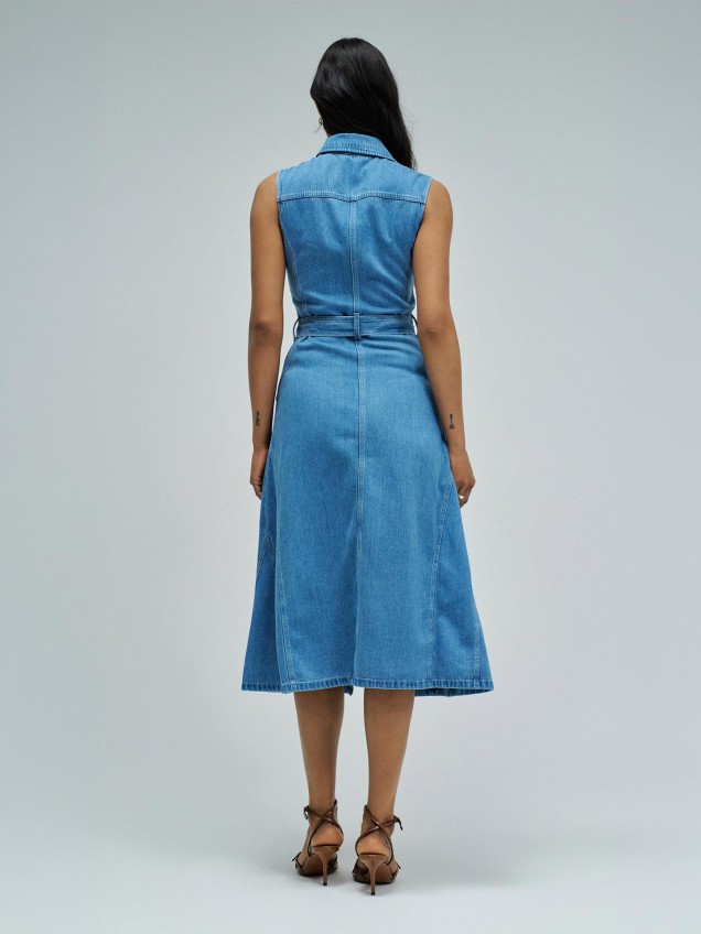 Vestido Midi em Lightdenim