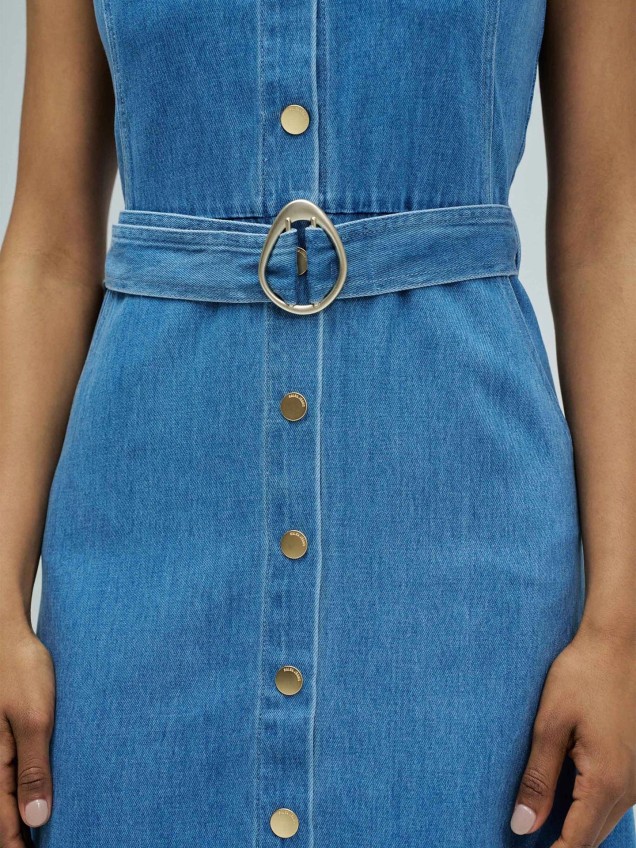 Vestido Midi em Lightdenim