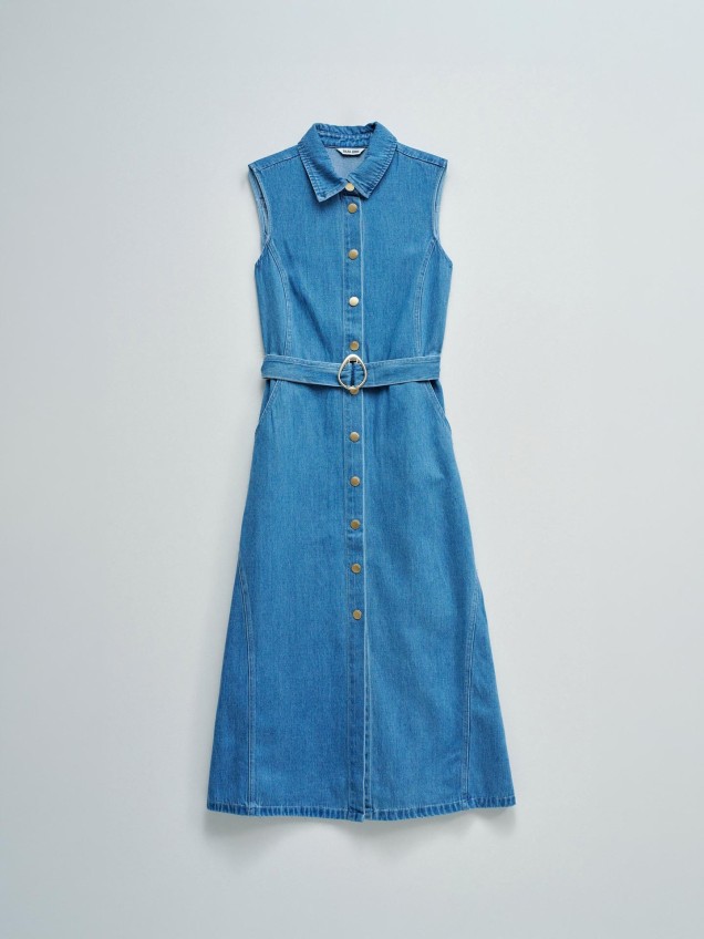 Vestido Midi em Lightdenim