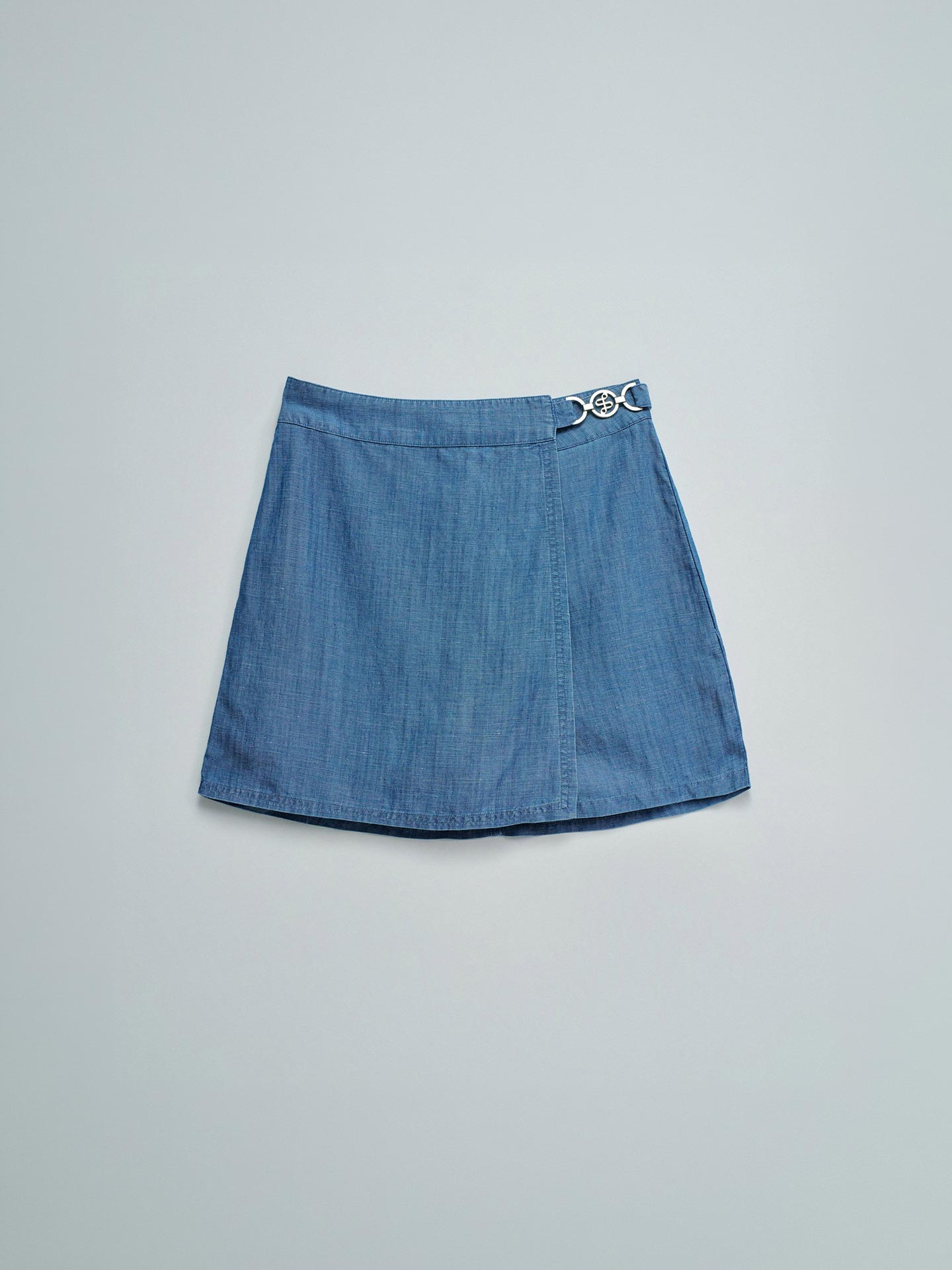 Saia-calção em Lightdenim