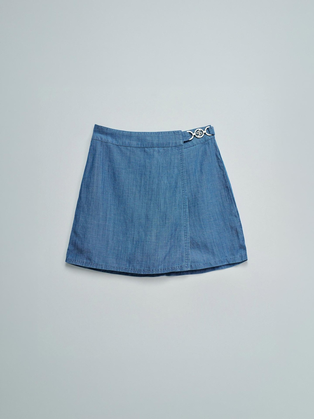 Saia-calção em Lightdenim