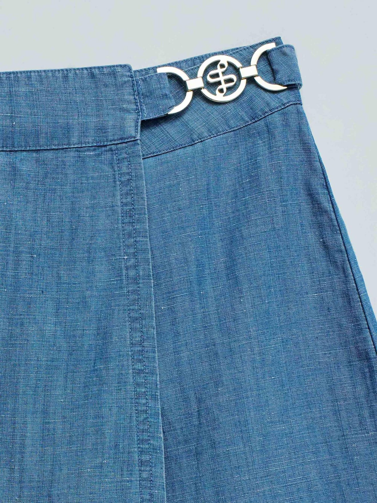 Saia-calção em Lightdenim