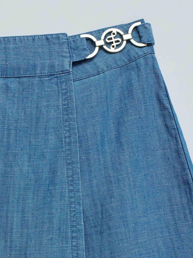 Saia-calção em Lightdenim