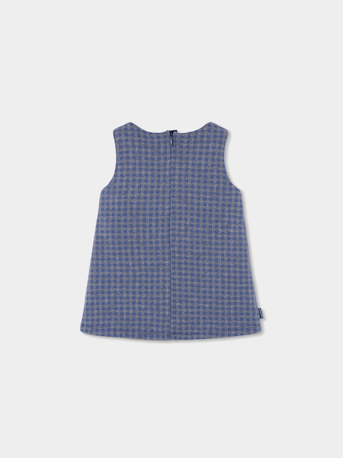 Vestido sem Mangas com Padrão aos Quadrados