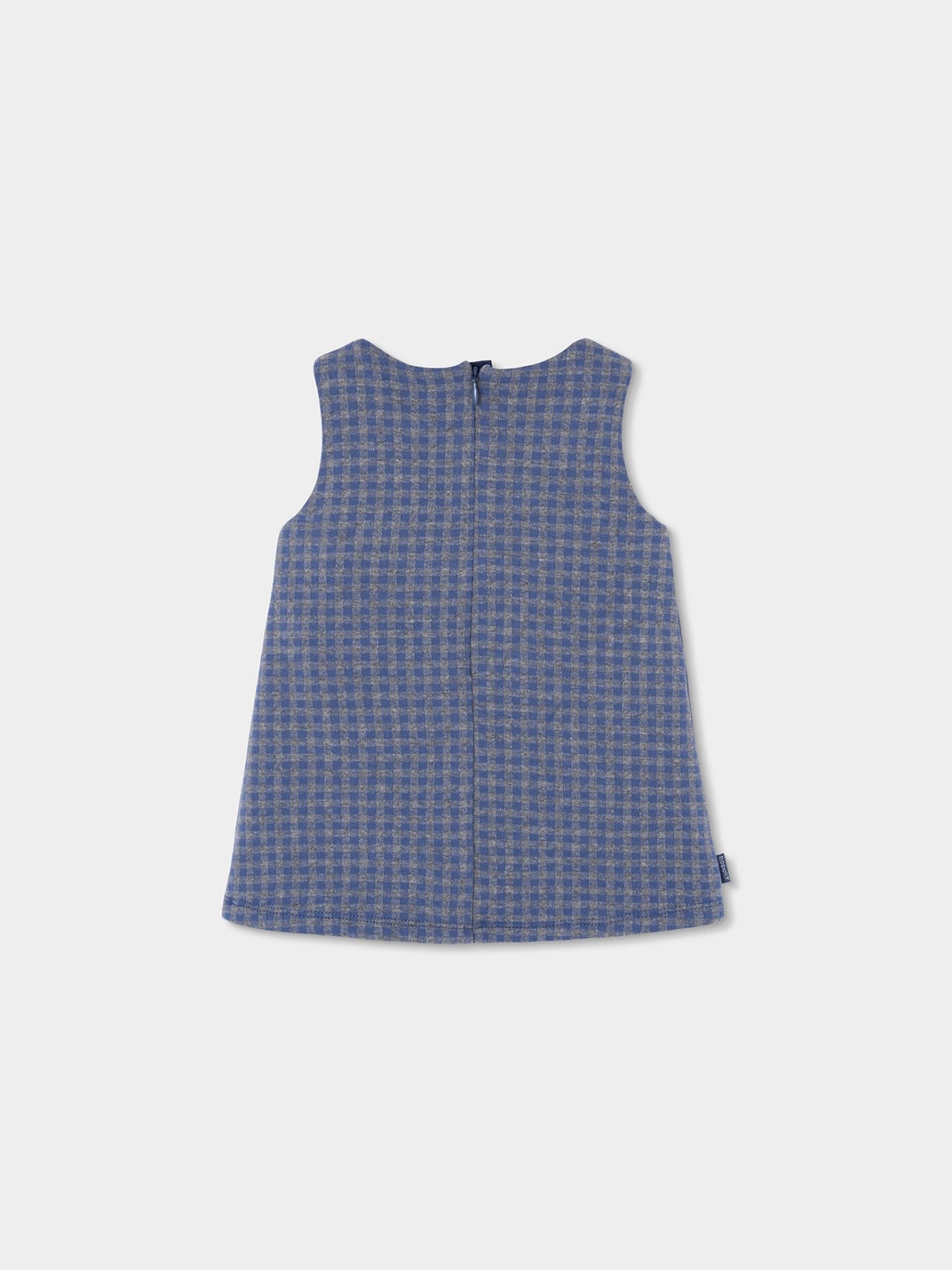 Vestido sem Mangas com Padrão aos Quadrados