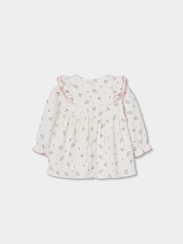 Vestido de Bebé com Padrão Floral