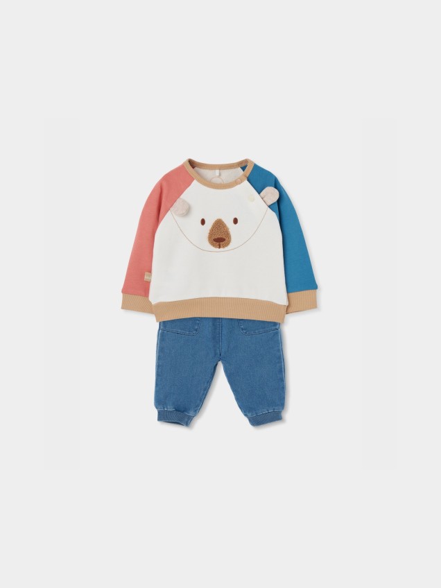 Conjunto de Camisola e Cal�as para Beb�